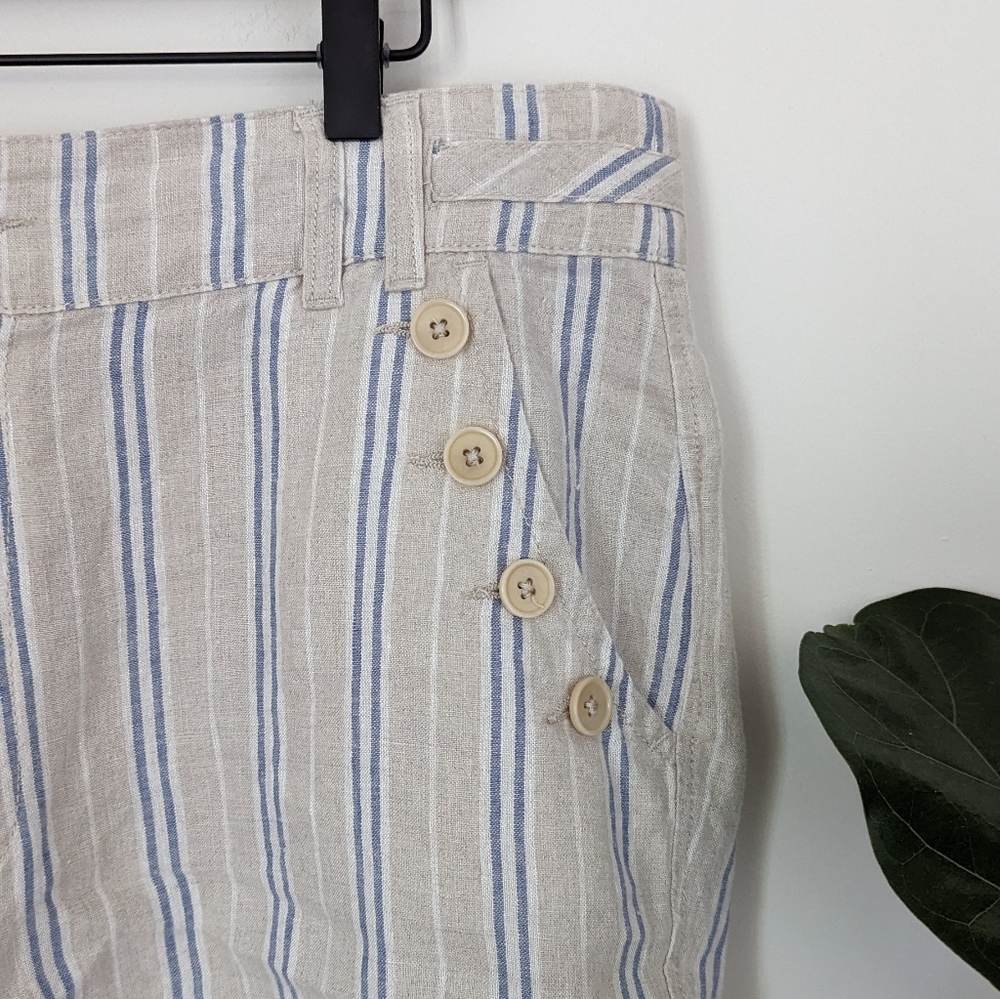 Sundance | 16 | Wilde Bermuda Striped Linen Short - Picture 6 of 11